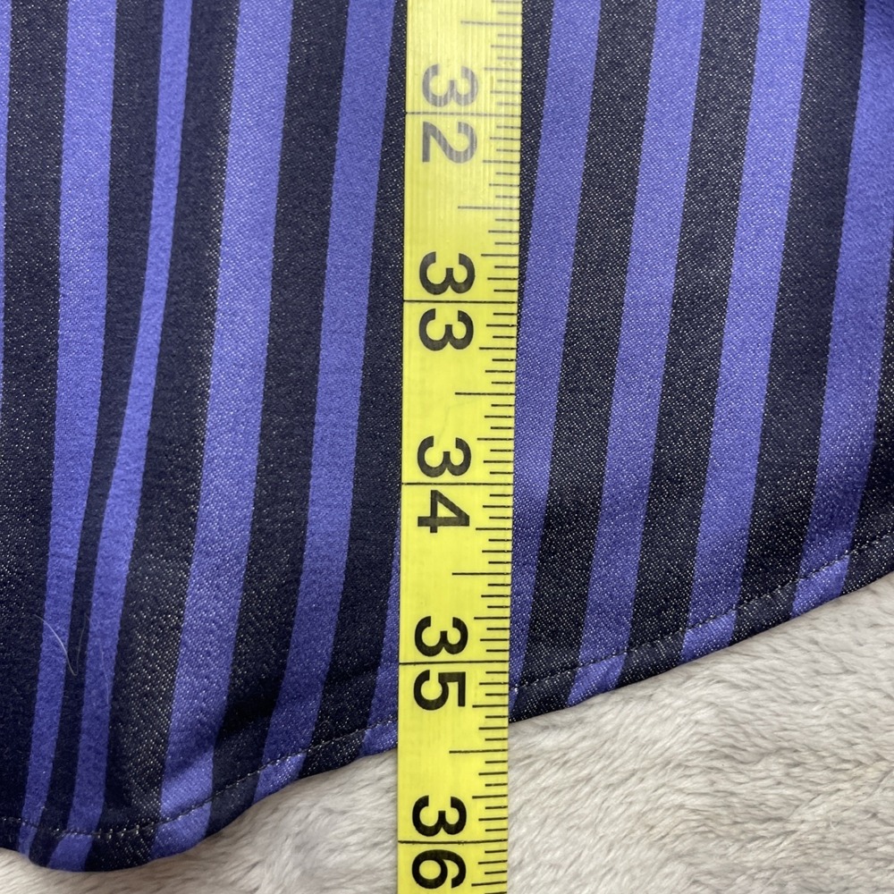 Robert Graham Mens Shirt 3XL Purple Black Stripe Long Sleeve Button Up Flip Cuff - Picture 11 of 11